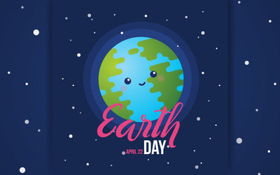 April 22 - Earth Day. The trend calligraphy. Cute smiling blue planet. Vector illustration on a black background SVG naemmiah021 