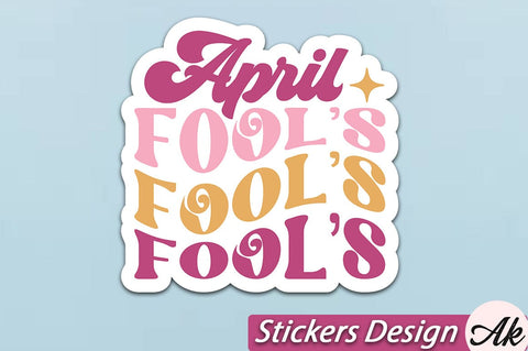 April fools Stickers Design SVG akazaddesign 