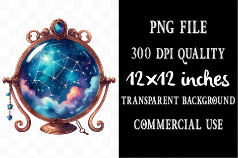 Aquarius Season Clipart Sublimation SVGista 