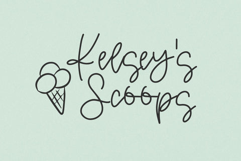 Aquariusly Script Font Beck McCormick 