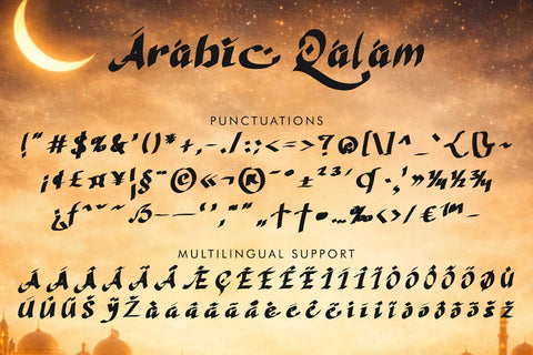 Arabic Qalam Font Prasetya Letter 