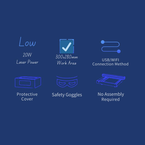 ARC B1 Laser Engraving Machine – Craft Express High Precision Smart Diode Laser Cutter Physical Craft Express 