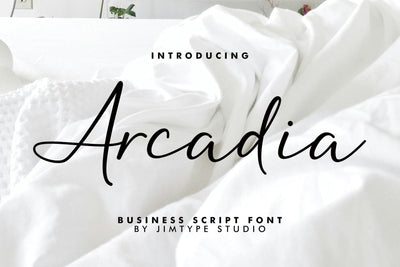 Arcadia - Business Branding Script Font Font Jimtype Studio 