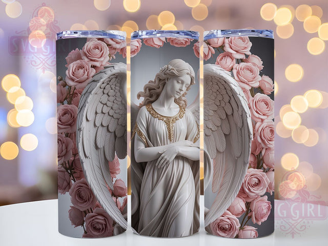 Archangel Jophiel 20oz Tumbler, Angel Of Beauty Design, 3D Angel Sublimation PNG, Spiritual Archangel Wrap, Inspirational Angel Tumbler, 20oz Angel Sublimation, Religious Angel Design Sublimation SvggirlplusArt 