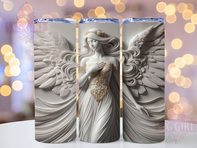 Archangel Jophiel 20oz Tumbler, Angel Of Beauty Design, 3D Angel Sublimation PNG, Spiritual Archangel Wrap, Inspirational Angel Tumbler, 20oz Angel Sublimation, Religious Angel Design Sublimation SvggirlplusArt 