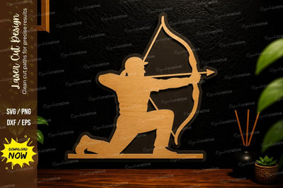 Archer Hunter Laser Cut Svg Design SVG Regulrcrative 