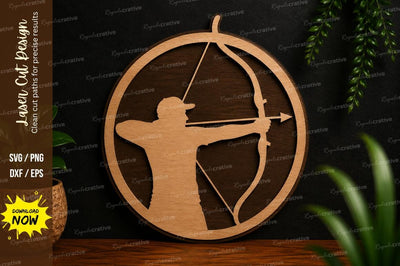 Archer Silhouette SVG Laser Cut Svg Design SVG Regulrcrative 