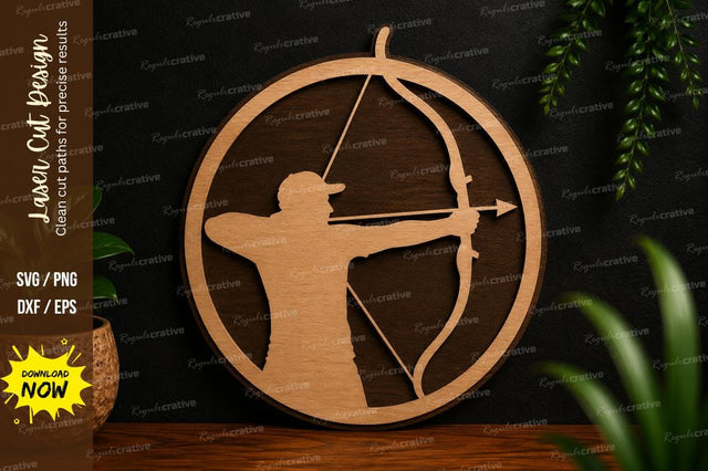 Archer Silhouette SVG Laser Cut Svg Design SVG Regulrcrative 