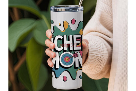 Archery Mom 20oz Tumbler Wrap Sublimation DesignSVG 
