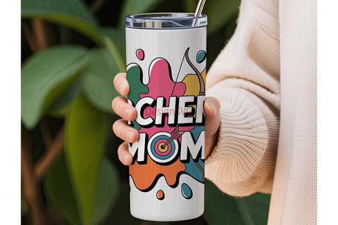 Archery Mom 20oz Tumbler Wrap Sublimation DesignSVG 