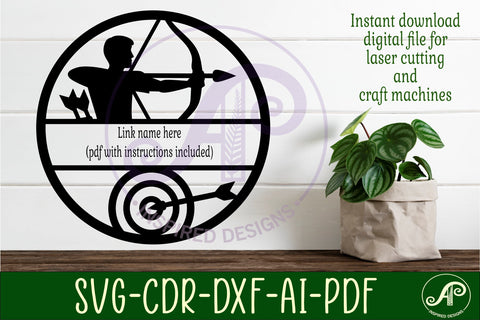 Archery name wall art sign SVG APInspireddesigns 