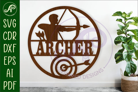 Archery name wall art sign SVG APInspireddesigns 