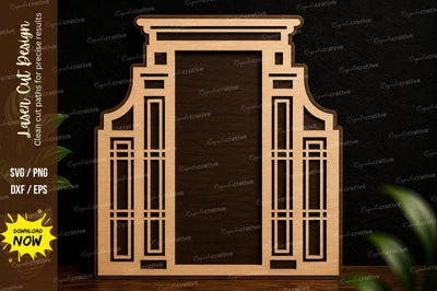 Architectural Door Frame Laser Cut SVG Design SVG Regulrcrative 