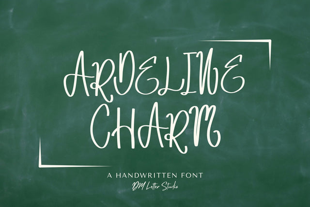 Ardeline Charm – Romantic Handwritten Script Font Font Dm Letter Studio 