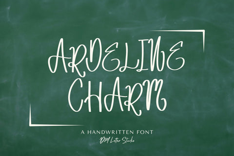Ardeline Charm – Romantic Handwritten Script Font Font Dm Letter Studio 