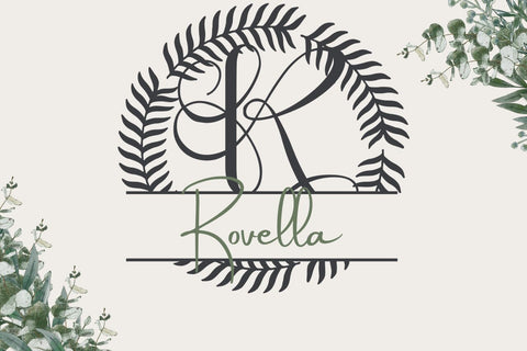 Ardenvale Split Monogram Font Font Dm Letter Studio 