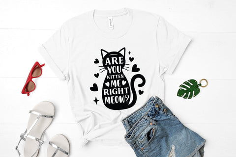 Are You Kitten Me Right Meow | Cat SVG SVG CraftLabSVG 
