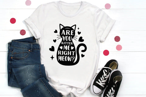 Are You Kitten Me Right Meow | Cat SVG SVG CraftLabSVG 