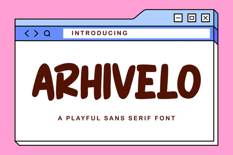 Arhivelo - Playful Sans Serif Font Font StringLabs 