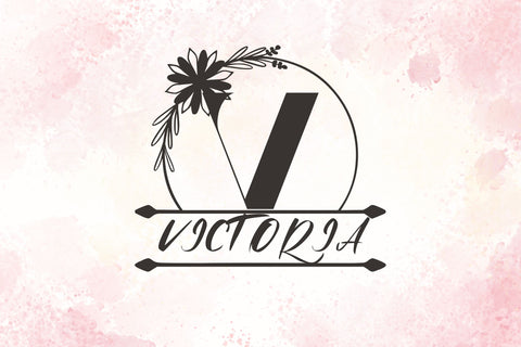 Aria Monogram Line Font Dm Letter Studio 