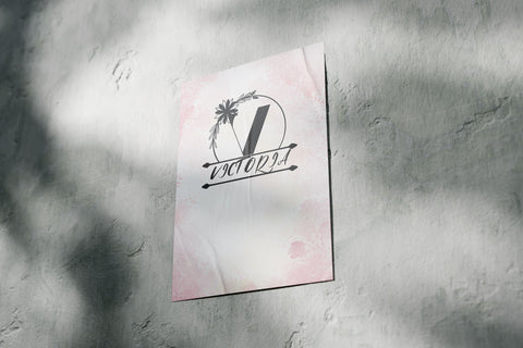 Aria Monogram Line Font Dm Letter Studio 