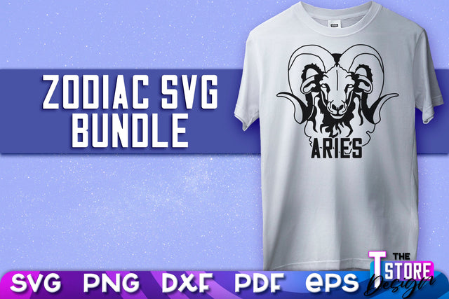 Aries SVG Design | Astrology | SVG Design | Zodiac SVG v.2 SVG The T Store Design 