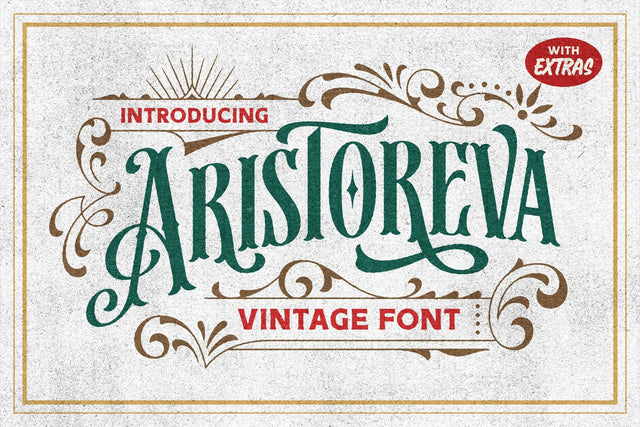 Aristoreva - Vintage Font Font Arterfak Project 