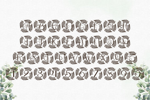 Aristova Monogram – Elegant Serif Monogram Font Font Dm Letter Studio 