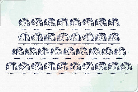 Aristova Split Monogram – Elegant Serif Split Monogram Font Font Dm Letter Studio 