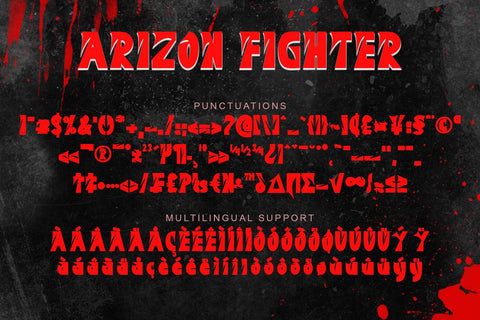 Arizon Fighter Font Prasetya Letter 