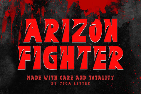 Arizon Fighter Font Prasetya Letter 