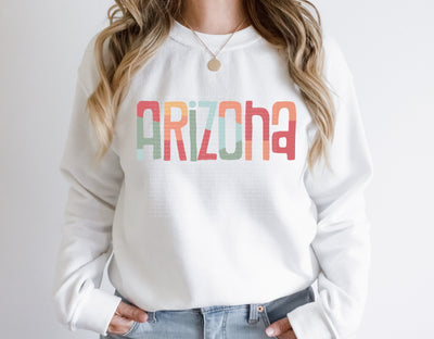 Arizona Retro Typography PNG | Vintage State Name Design | Sublimation Digital Download Sublimation Print Perfect Design Shop 