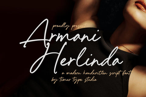 Armani Herlinda - Modern Handwritten Script Font Font Timur type 