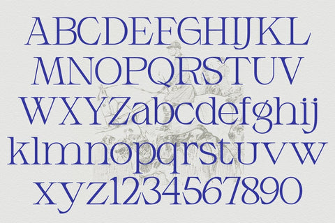 Armeston Display Typeface Font Fadeline Std. 