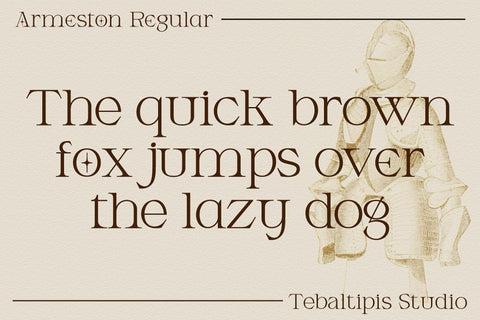 Armeston Display Typeface Font Fadeline Std. 