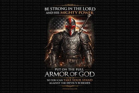Armor of God PNG Christian Warrior Knight Sublimation Design SVG BillahCrafts 