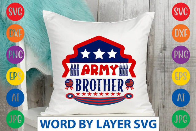 Army Brother SVG DESIGN SVG Rafiqul20606 