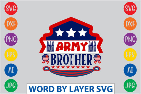 Army Brother SVG DESIGN SVG Rafiqul20606 