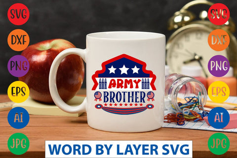 Army Brother SVG DESIGN SVG Rafiqul20606 