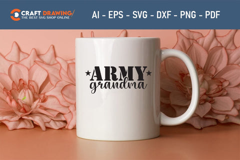 Army Grandma Svg, Military Svg, Patriotic Svg, Veteran Png, Soldier Svg, Army Svg, Veterans Day Svg - Printable, Cricut & Silhouette Files SVG Debashish Barman 