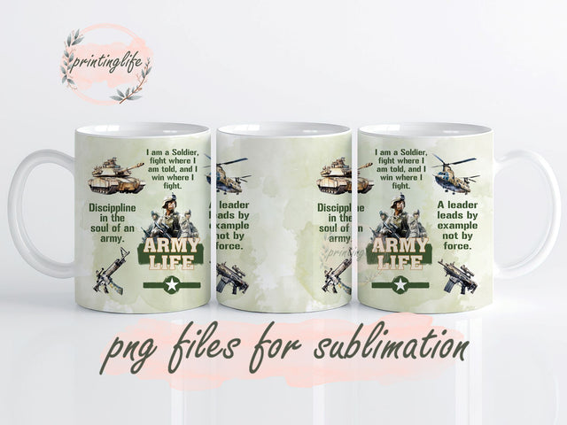 Army Life 20oz Mug Wrap Sublimation Designs, Veteran PNG File Digital Download, Army Life png, Military Mug Wrap 11oz Sublimation PrintingLife 