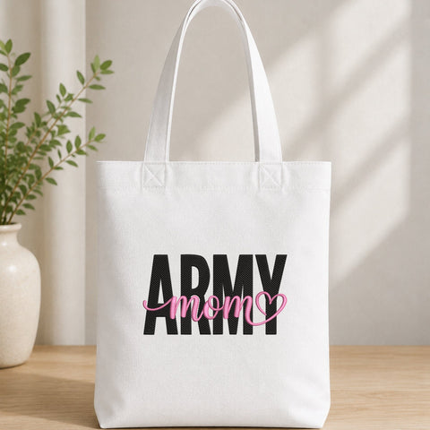 Army Mom Embroidery Design – Military Mom Pink Heart Script Machine Embroidery File Embroidery/Applique DESIGNS PatternFeed8 