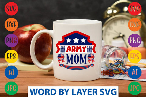 Army Mom SVG DESIGN SVG Rafiqul20606 