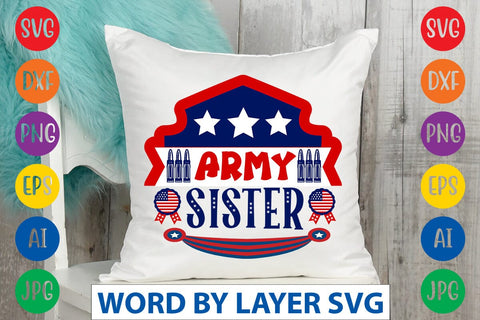 Army Sister SVG DESIGN SVG Rafiqul20606 