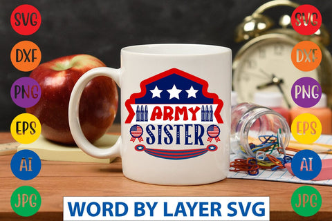 Army Sister SVG DESIGN SVG Rafiqul20606 