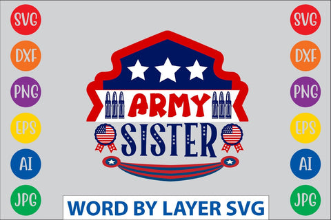 Army Sister SVG DESIGN SVG Rafiqul20606 