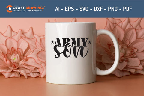 Army Son Svg, Military Svg, Patriotic Svg, Veteran Png, Soldier Svg, Army Svg, Veterans Day Svg - Printable, Cricut & Silhouette Files SVG Debashish Barman 