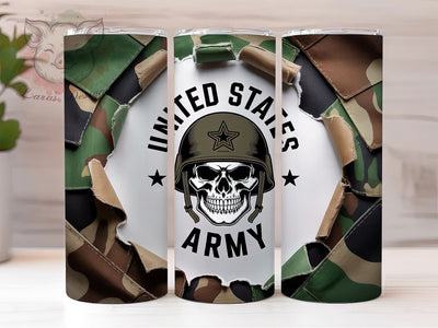 Army USA Flag Quote 20oz Tumbler, USA Flag Wrap, Sublimation Gift, Military Mug, 20oz Tumbler Design, Army Quote, Patriotic Theme Sublimation Lara' s Designs 