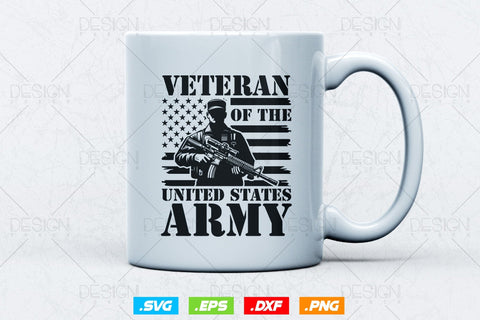 Army Veteran Of The United States Svg Png, Military Svg, Fathers Day Svg, American Patriotic Gifts For 4th Of July Svg, Svg Files For Cricut SVG DesignDestine 