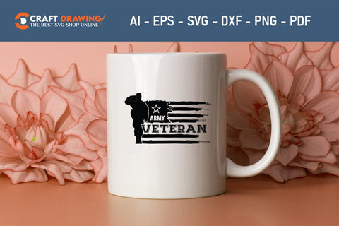 Army Veteran Svg, Military Svg, Patriotic Svg, Veteran Png, Soldier Svg, Army Svg, Veterans Day Svg - Printable, Cricut & Silhouette Files SVG Debashish Barman 